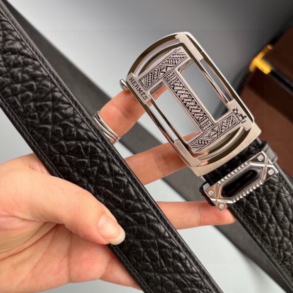Hermes Bison Leather Belt Replica