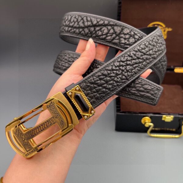 Hermes Bison Leather Belt Replica