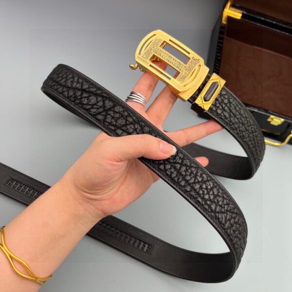 Hermes Bison Leather Belt Replica