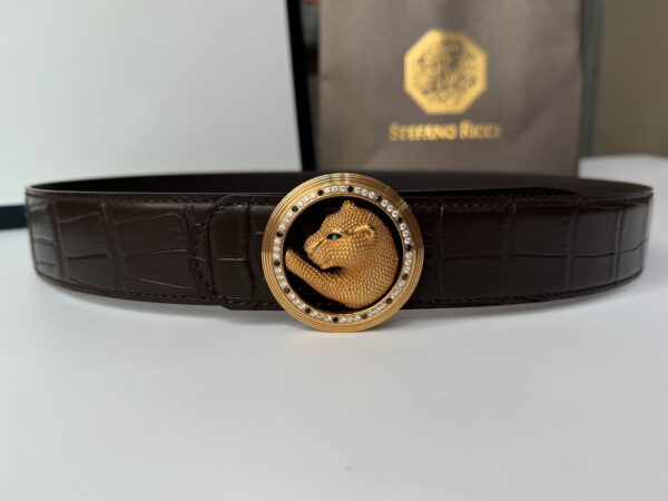 STEFANO RICCI Leopard Head Belt Replica