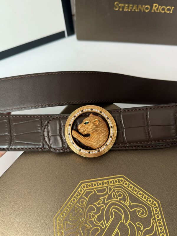 STEFANO RICCI Leopard Head Belt Replica