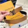 Louis Vuitton Lychee Grain Leather Belt Replica