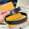 Louis Vuitton Lychee Grain Leather Belt Replica
