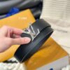 Louis Vuitton Lychee Grain Leather Belt Replica