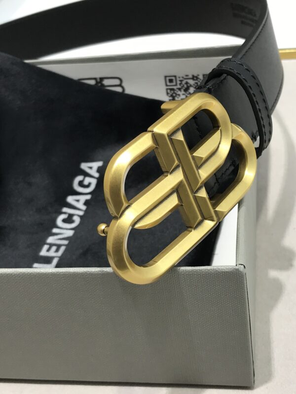 Balenciaga double-sided calfskin replica belt