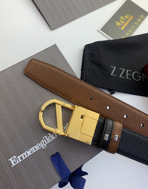 13407218693093450 Zegna Embossed Belt Replica