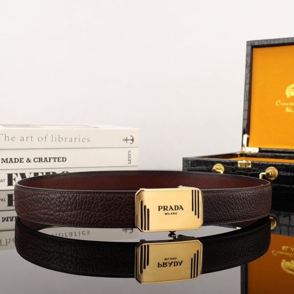 Prada Bison Leather Belt Replica