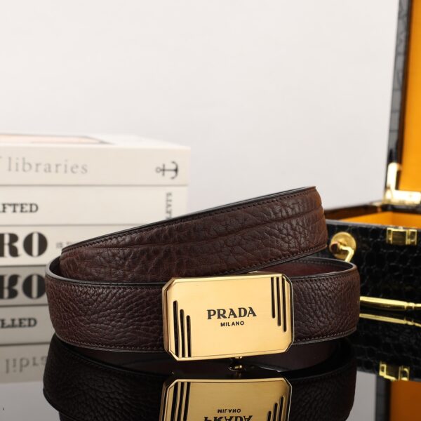Prada Bison Leather Belt Replica