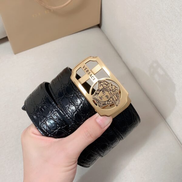13407232098674254 Versace Calfskin Belt Replica