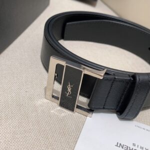 13407237982308202 Yves Saint Laurent Double-Sided Calfskin Belt Replica