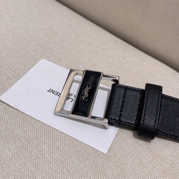 Yves Saint Laurent Double-Sided Calfskin Belt Replica