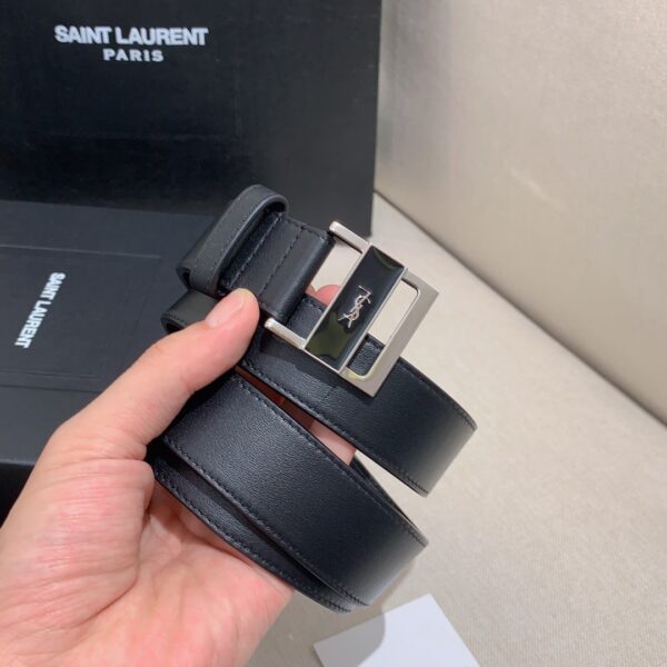 Yves Saint Laurent Double-Sided Calfskin Belt Replica