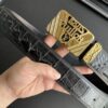 Louis Vuitton original crocodile leather replica belt