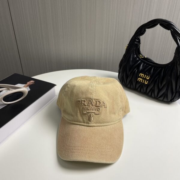 Prada Embroidered Letter Cap