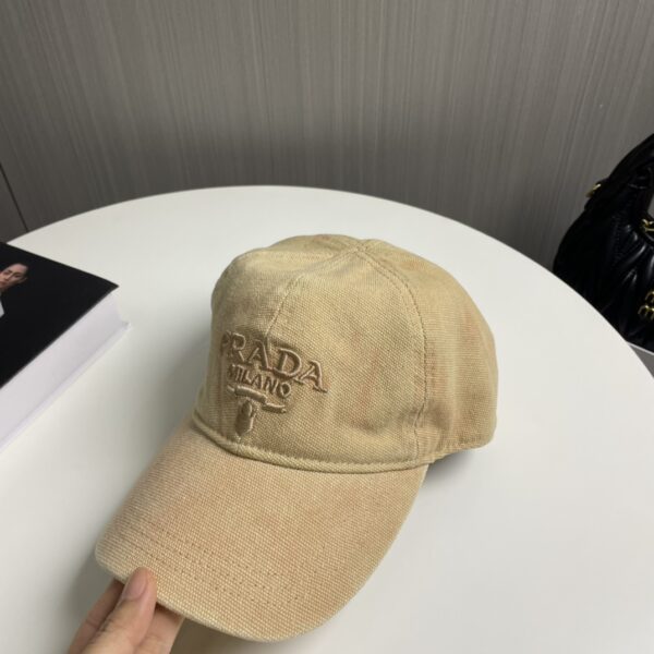Prada Embroidered Letter Cap