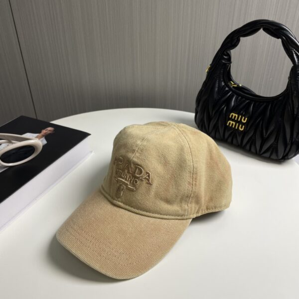 Prada Embroidered Letter Cap