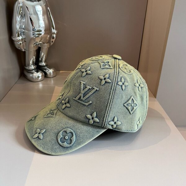 Louis Vuitton Classic Denim Embossed Baseball Cap