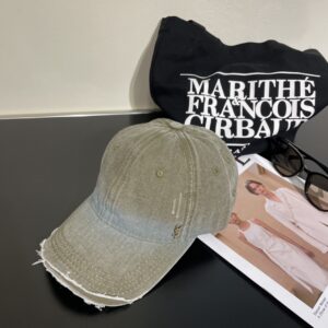 YSL Denim Baseball Cap