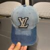 13407411242293852 Louis Vuitton Patchwork Denim Baseball Cap
