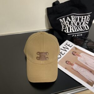 Celine Corduroy Minimalist Baseball Cap