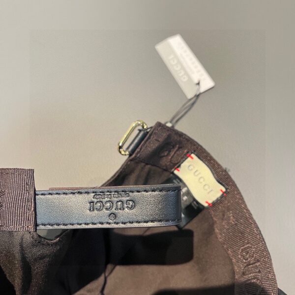 13407412044679040 Gucci Baseball Cap with Vertical Stripe and Webbing