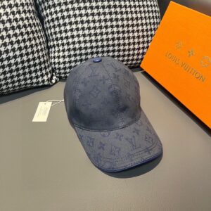 13407497416799459 Louis Vuitton Jacquard Denim Baseball Cap