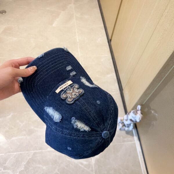 Celine Distressed Baseball Cap