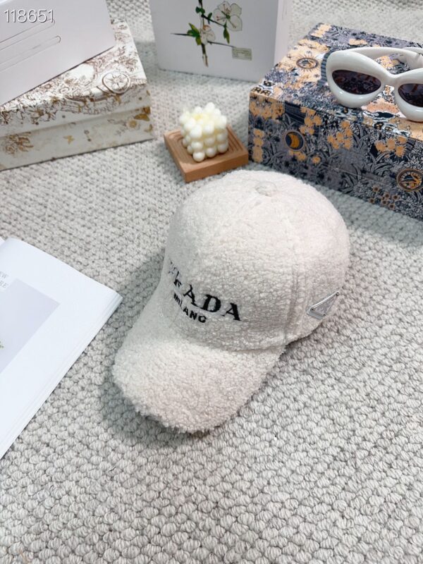 Prada Lambswool Baseball Cap