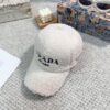Prada Lambswool Baseball Cap