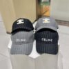 Celine Original Wool Striped Baseball Cap