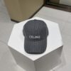 Celine Original Wool Striped Baseball Cap