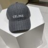 Celine Original Wool Striped Baseball Cap