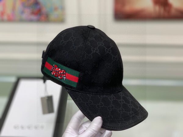 Gucci Embroidered Python Baseball Cap