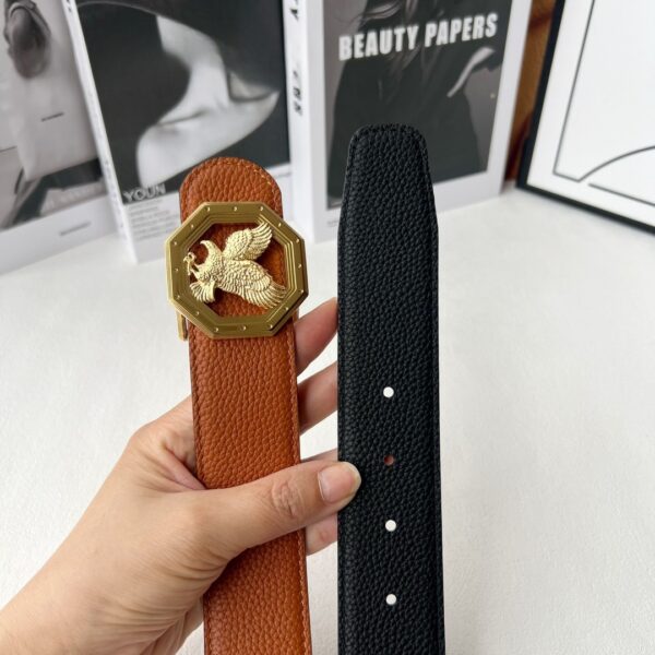 Replica Stefano Double-Sided Calfskin Leather Belt