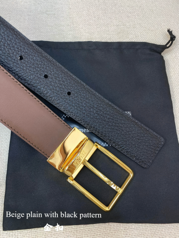 translatepic (14) Zegna Pebble Grain Belt Replica