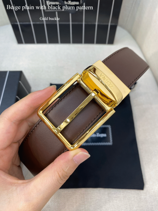 translatepic (9) Zegna Pebble Grain Belt Replica