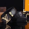 Louis Vuitton Original Crocodile Belt Replica