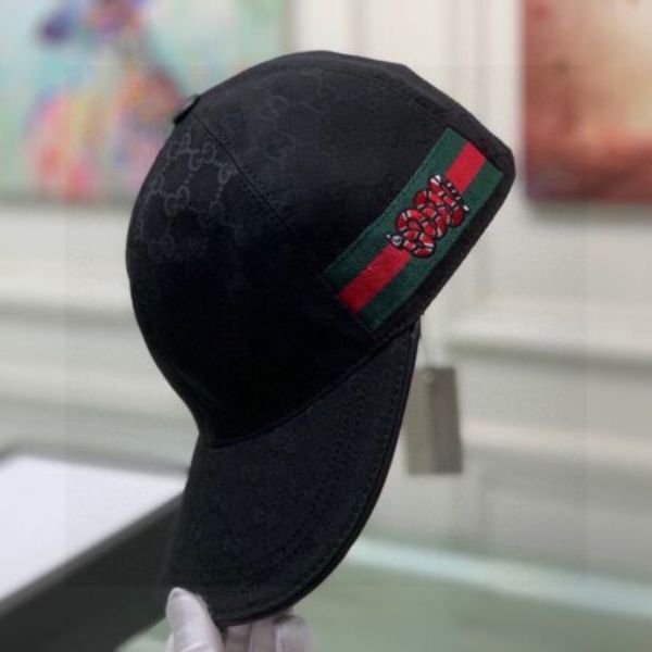 Gucci Embroidered Python Baseball Cap