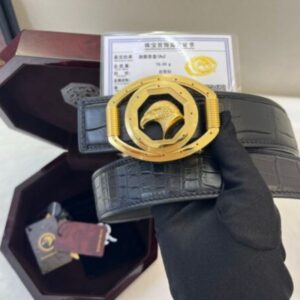 Stefano Ricci Crocodile Leather Men's Belt Replica